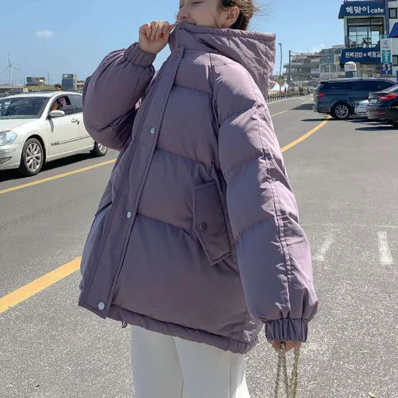 Women Thicken Warm Parka Coat Loose Oversized Women's Winter Bread Coat Hooded Outwear Padded Woman Parkas Jackets Winter Coat