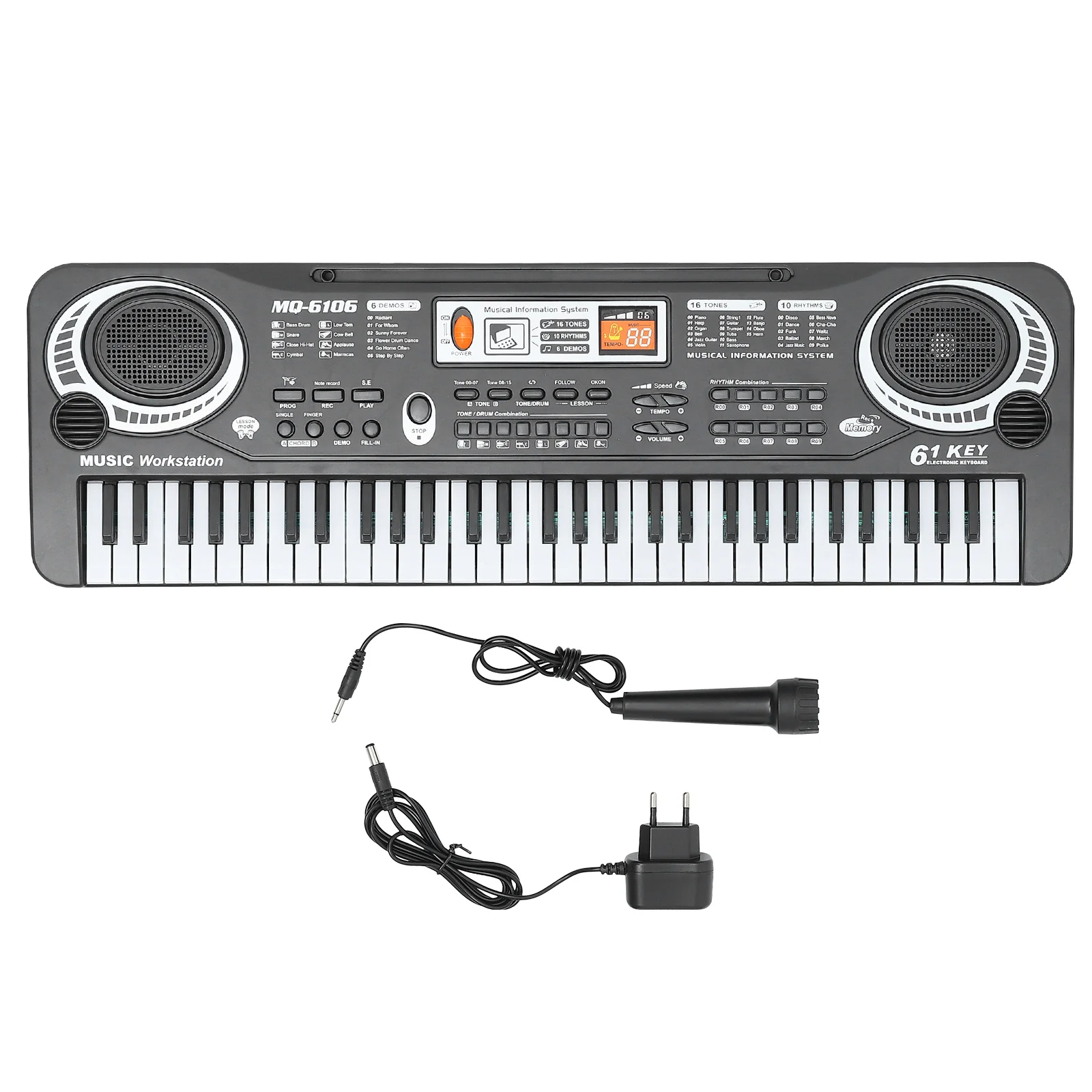 

Детский Электронный орган, детский музыкальный инструмент, обучающая игрушка, пианино для малышей, изысканная игрушка из АБС-пластика, 61 клавиша, подарок для детей