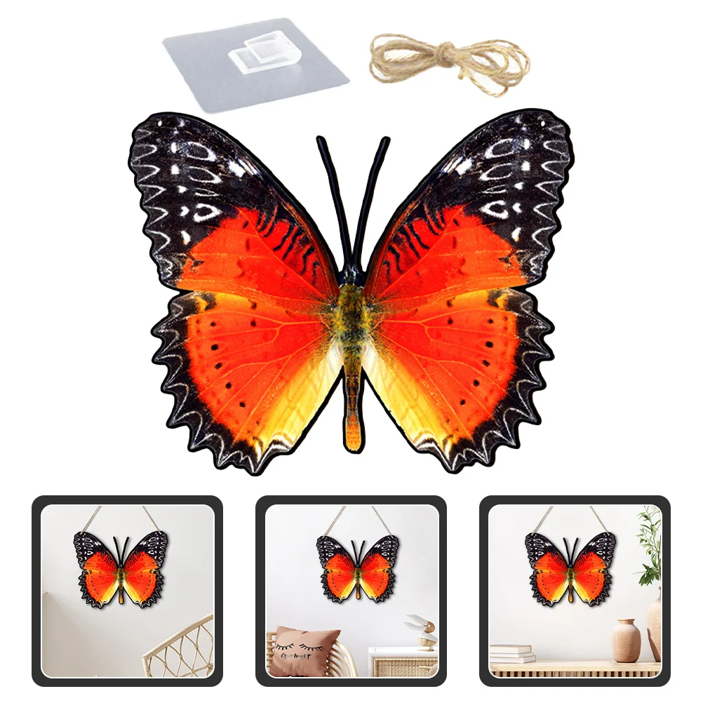 

Butterflies Walldecor Statue Wooddecoration Ornament 3D Sign Living Room Figurine Garden Bedroom