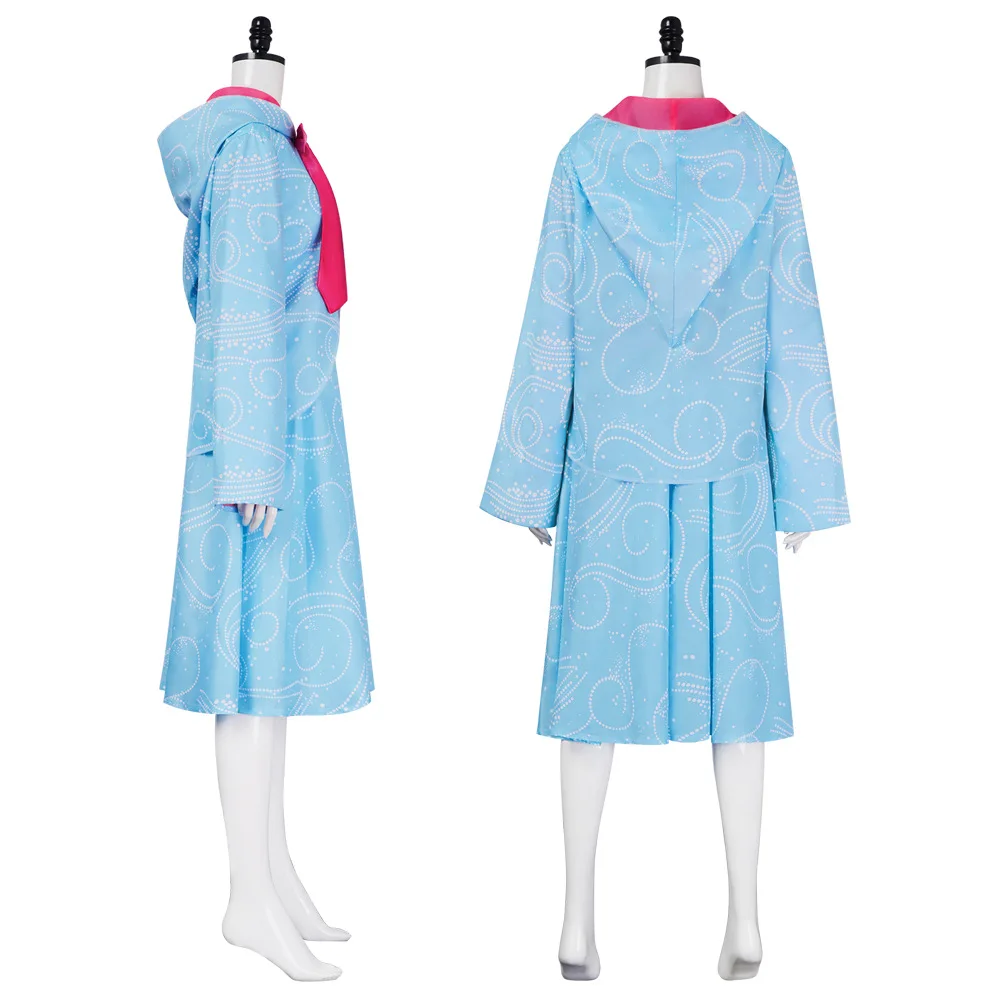 Хэллоуин Золушка Фея Крестная Мать Косплей Костюм Девушки Женщины Голубые