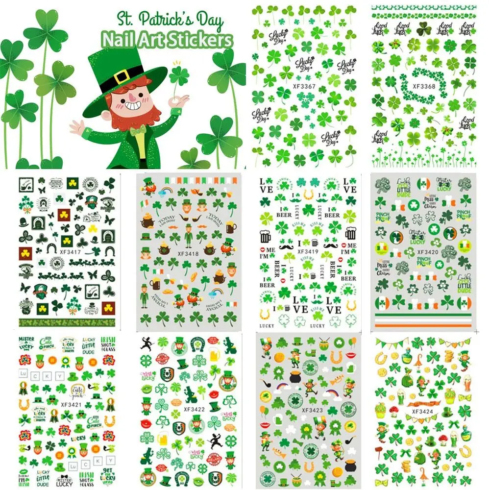 10 листов/набор водостойкие наклейки для ногтей