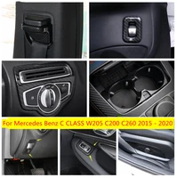 for mercedes benz c class w205 c200 c260 2015 2020 accessories safety belt water cup holder air ac panel seat adjustment cover