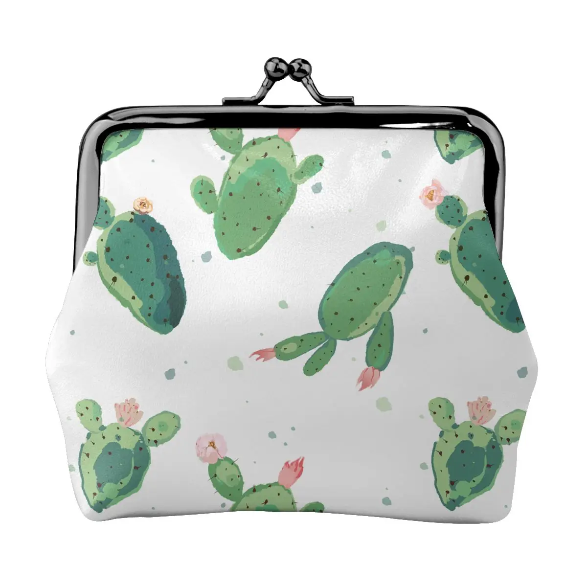 Women's Wallet Short Coin Purse Wallets For Woman Card Holder Cactus