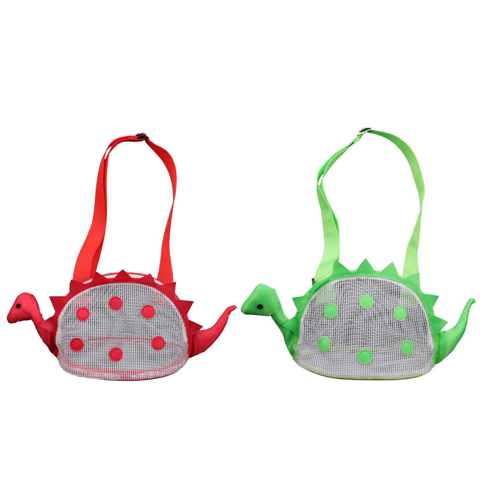 

2 Pcs Shell Bags Kids Beach Shell Bags Cartoon Mesh Beach Pouches