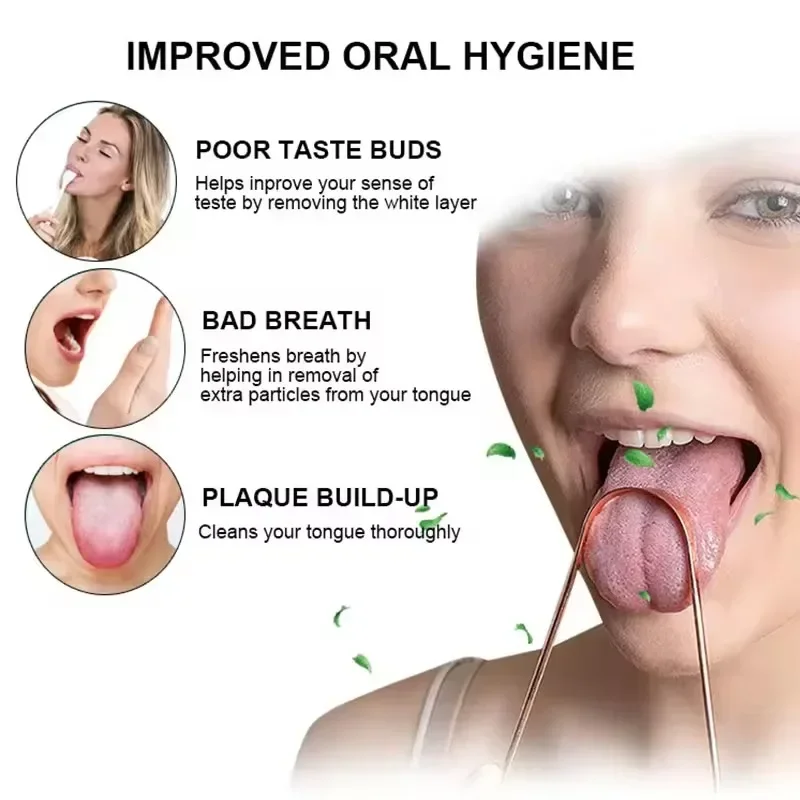 1 шт. скребок для языка из чистой меди