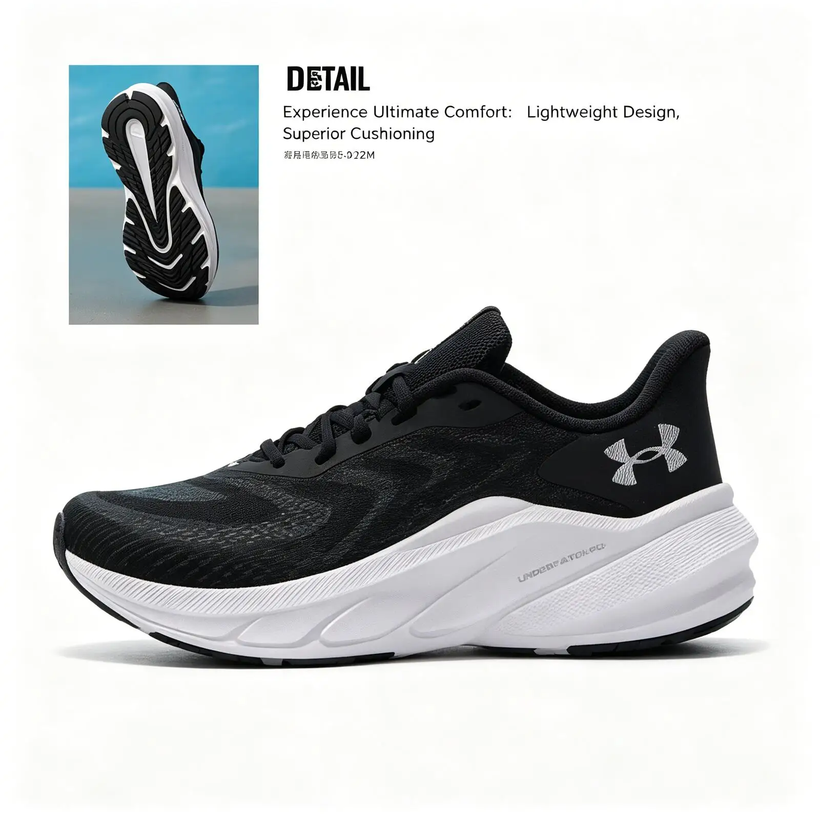 Фото Новые женские спортивные кроссовки Under Armour, легкие, дышащие, с амортизацией, для фитнеса и бега 6006718-001 №1