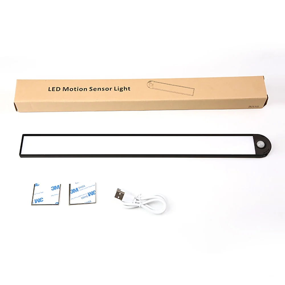 usb led night light indoor motion sensing night light usb rechargeable closet light cabinet kitchen light magnetic night light free global shipping