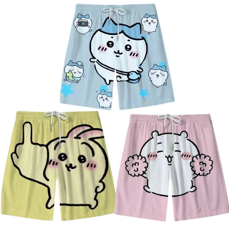 M-XXXXL аниме Chiikawas Hachiware Usagi спортивные шорты Мультяшные милые мальчики и девочки