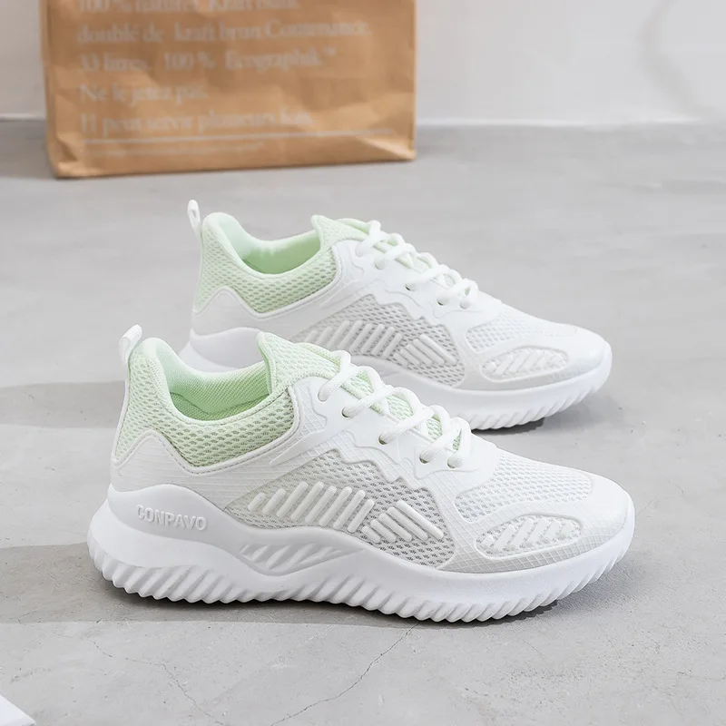 

Women Shoes 2022 All-match Breathable Casual Mesh Women's Shoes Comfortable Lace Up Sneakers Female Platform Shoes Zapatos Mujer
