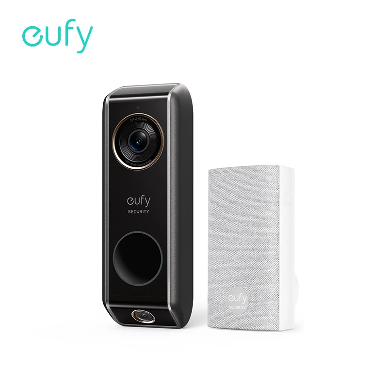 Enlarge eufy security Video Doorbell Dual Camera (Wired) with Chime Dual Cam Delivery Guard 2K with HDR No Monthly Fee