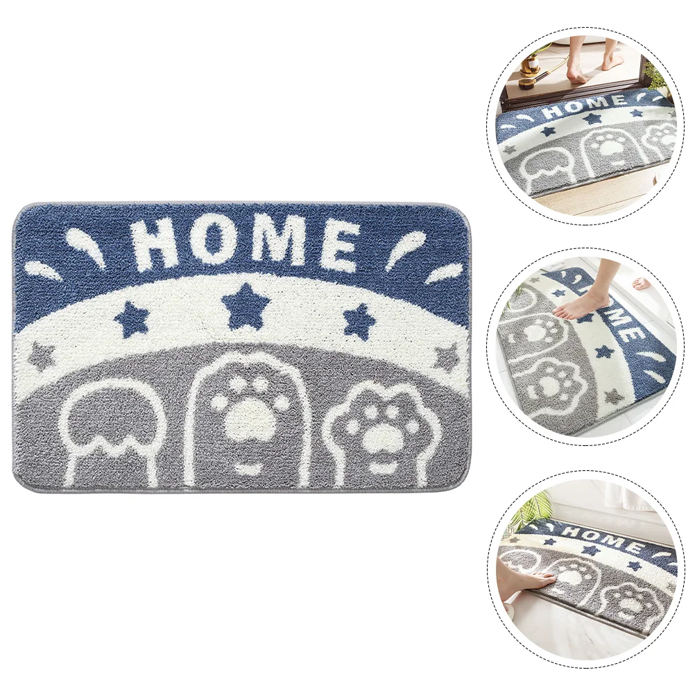 

Door Rug Mat Bathroom Doormat Cartoon Fluff Floor Mats Indoor Anti Skid Carpet