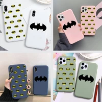 new batman phone case for iphone 13 12 11 pro max mini xs 8 7 6 6s plus x se 2020 xr matte candy silicone cover