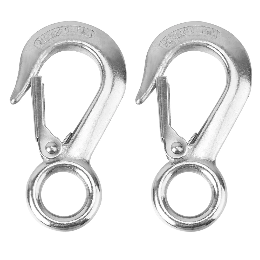 

Hook Lifting Swivel Big Hole Steel Metal Cargo Safety Carabiner Clevis Heavy Eye Towing Stainless Duty Chain Winch Snapclip