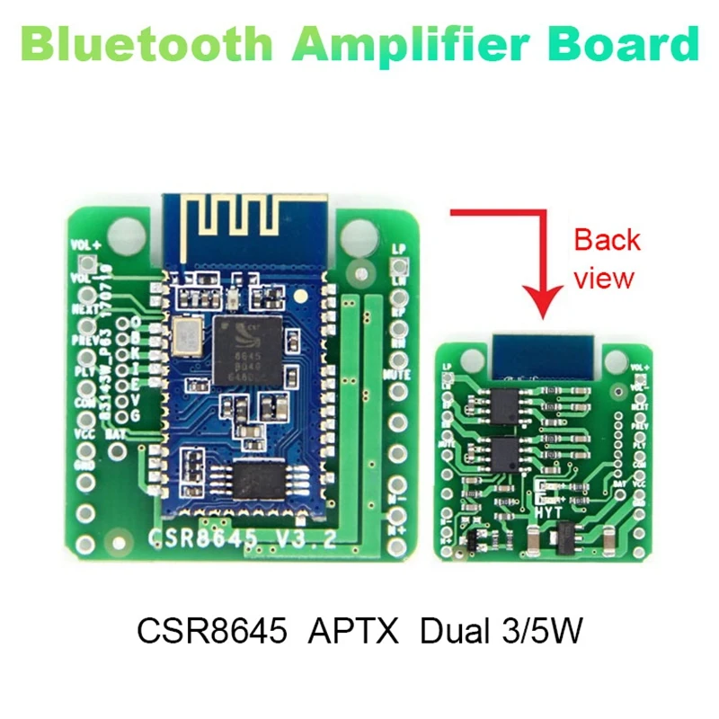 Плата усилителя Bluetooth модуль 5 0 аудиоприемник CSR8645 APTX двойной динамик Вт