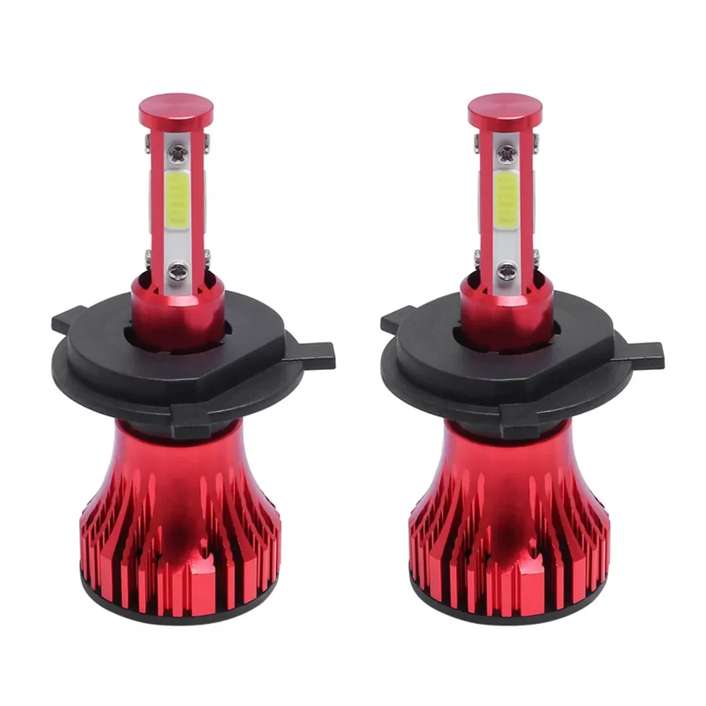 

2Pcs Mini 4 Side H4 H7 LED All Sides Luminous Headlight Car Bulbs 8000LM High/Low Beam Bright Auto Headlight Waterproof