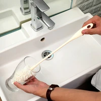 long handle sponge cup brush cleaning glass milk bottle cleaner kitchen tools deep bottom thermos mug cleaning brush