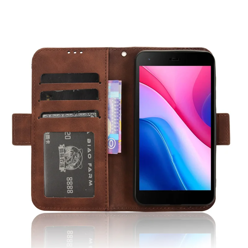 Чехол для телефона типа ZTE Blade A35 Lite кожаный чехол-кошелек с несколькими слотами