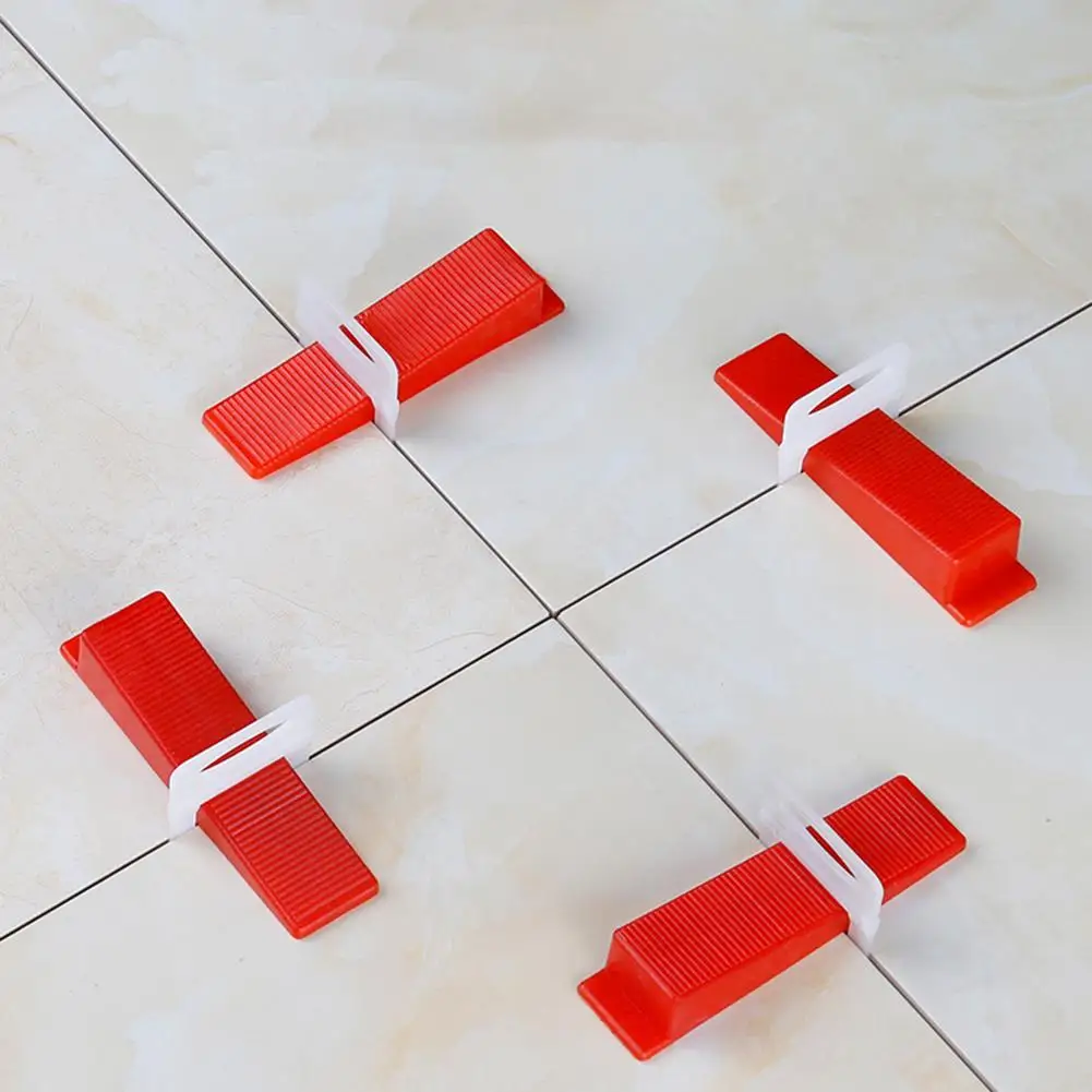 

100pcs Tile Leveling Wedges Locator Level System Tile Plastic Spacers for Flooring Wall Tiling Locator Home Construction Tools