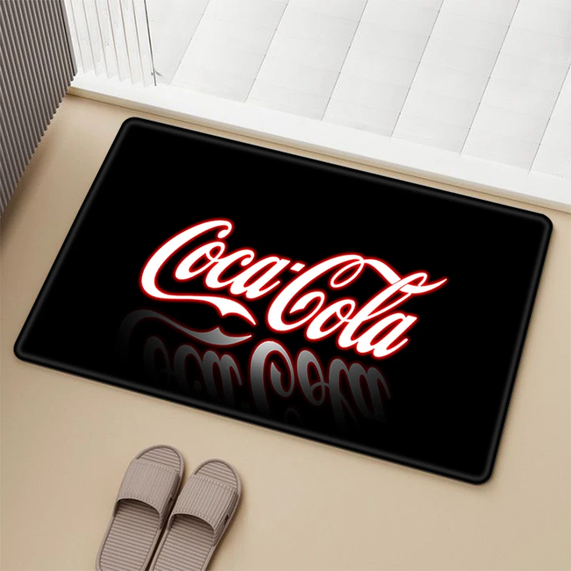 

Cocas Cola Home Mats Design Carpet Welcome Mat Rugs Living Room Foot Doormat Entrance Door Bath Bathroom Carpets Prayer Rug