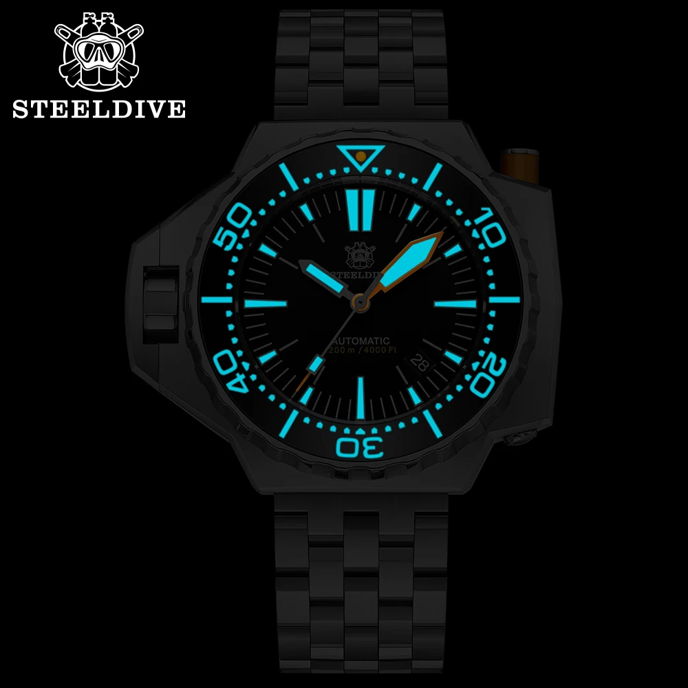 STEELDIVE SD1969 Deep Dive Watch 1200M Waterproof Sapphire Glass Ceramic Bezel Blue Luminous NH35 Men's Wristwatch Fashion Reloj |