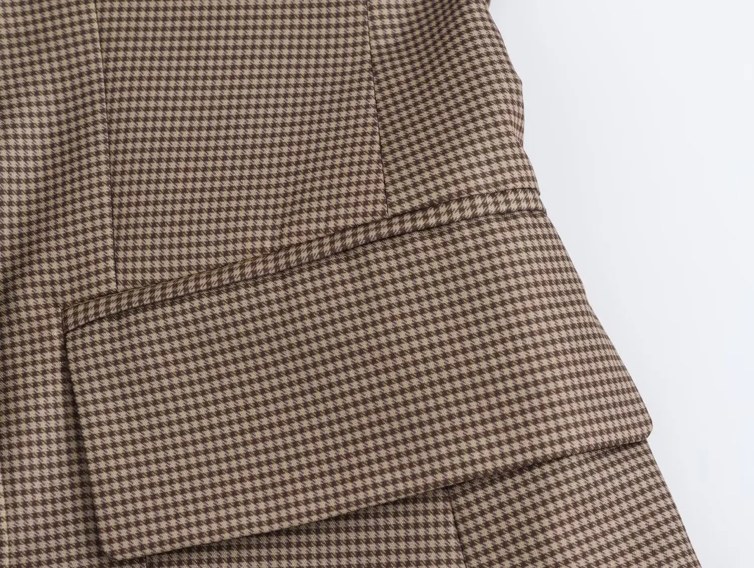 2024 винтажный двубортный офисный женский клетчатый пиджак с карманами свободный