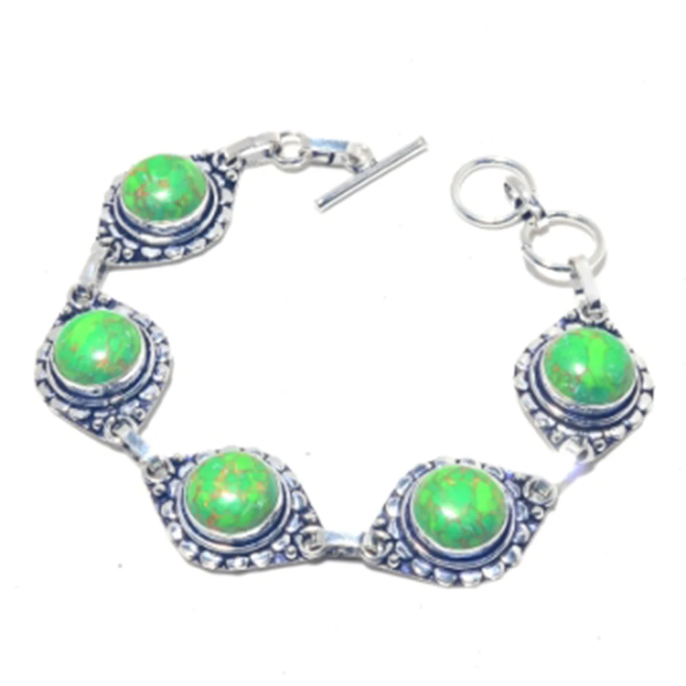 

Серебристый браслет Rubys, покрытый медью, 18,5 см, B3806