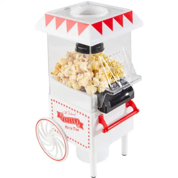 

Air Popper Popcorn Maker – Vintage-Style Countertop Popper Machine with 6-Cup Capacity by Company (White)Free shipping