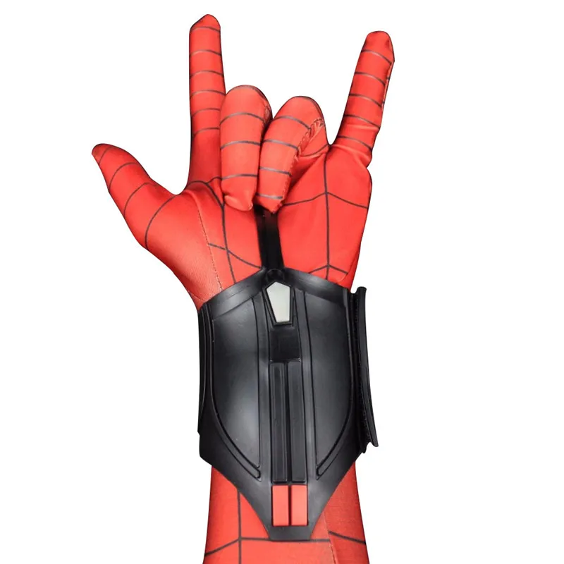 

Marvel The Avengers Superhero Spiderman Peter Parker Cosplay Gloves Web Shooter Props Decorate Figure Cosplay Launcher Toys