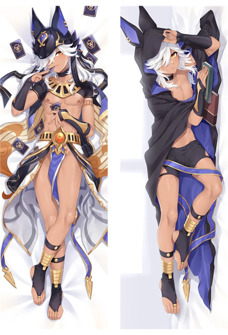 

Наволочка Genshin Impact Dakimakura Аниме Cyno, наволочка для подушки Dehya в натуральную величину, наволочка для обнимания тела