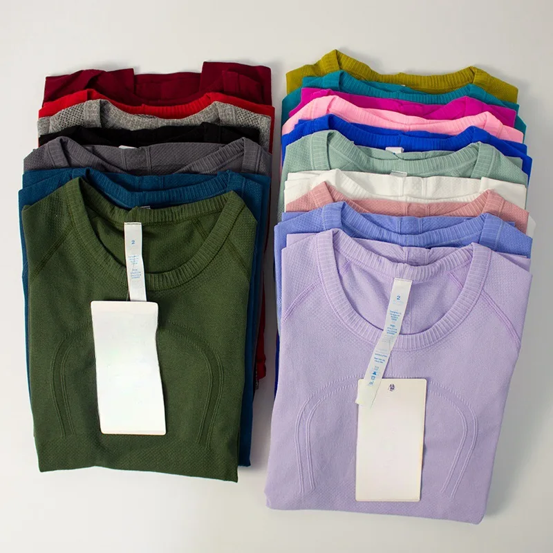 

Luluwomen футболка с круглым вырезом для йоги женский спортивный топ для тренажерного зала рубашка для бега спортивная одежда топ для тренировок одежда для фитнеса