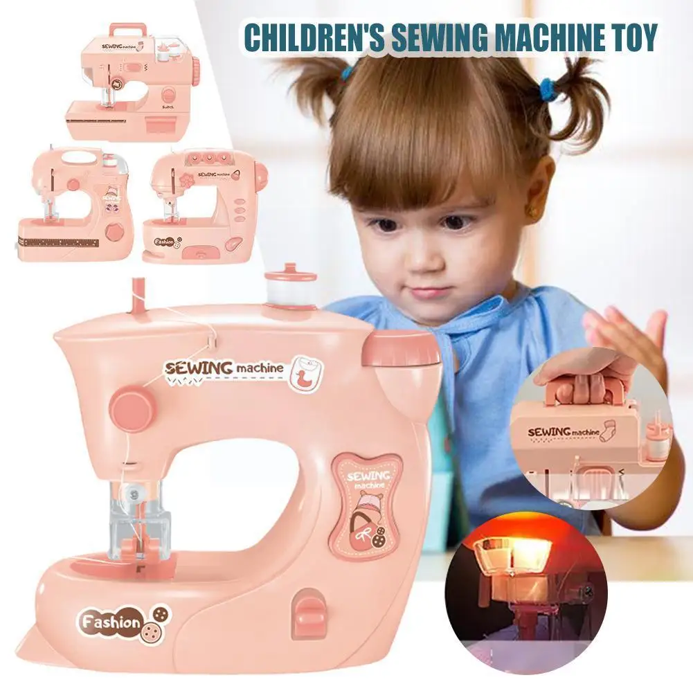 

Детская электрическая швейная машина «сделай сам», имитация маленькой игрушки, приспособления для девочек, игрушка, мини-дом, детская Интер...