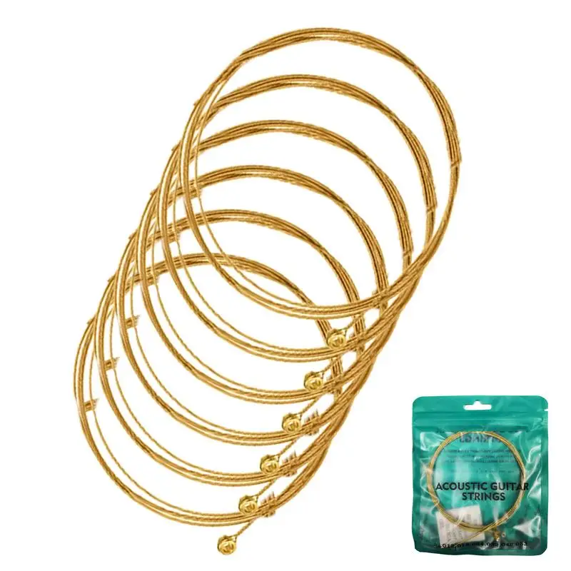 

Струны для акустической гитары сменная стальная струна для гитары с покрытием набор покрытий обеспечивает теплый яркий и хорошо сбалансир...