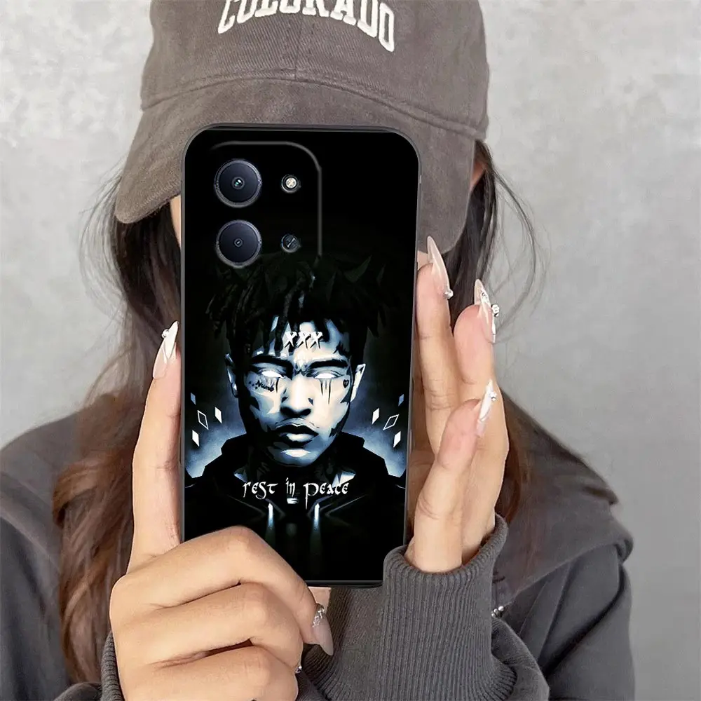 Фото Чехол для телефона Xiaomi Redmi Note 15 14 13 12 12S 11 11S 10 10S 9 Pro PLUS DIY Funda Shell Coque Cover Singer X-XXXTENTACION 17 №2