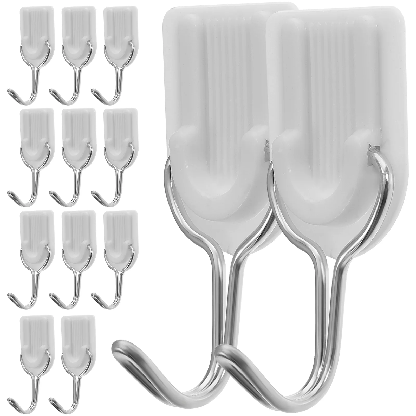 

50pcs Household Wall Keys Hooks Coat Hanger Hooks Clothing Hooks Bedroom Wall Hooks Hanging Hooks Punch-free Hooks