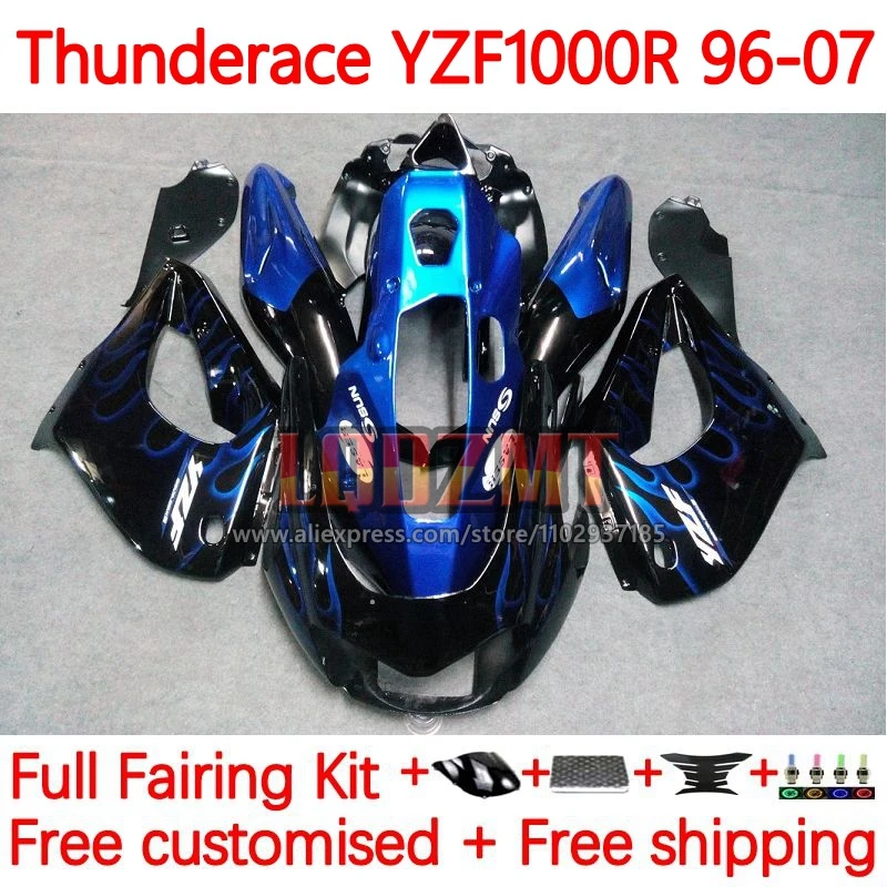 

Blue flames Fairings For YAMAHA Thunderace YZF1000R YZF 1000R YZF-1000R 96 97 98 99 00 01 2002 2003 2004 2005 2006 2007 8No.7