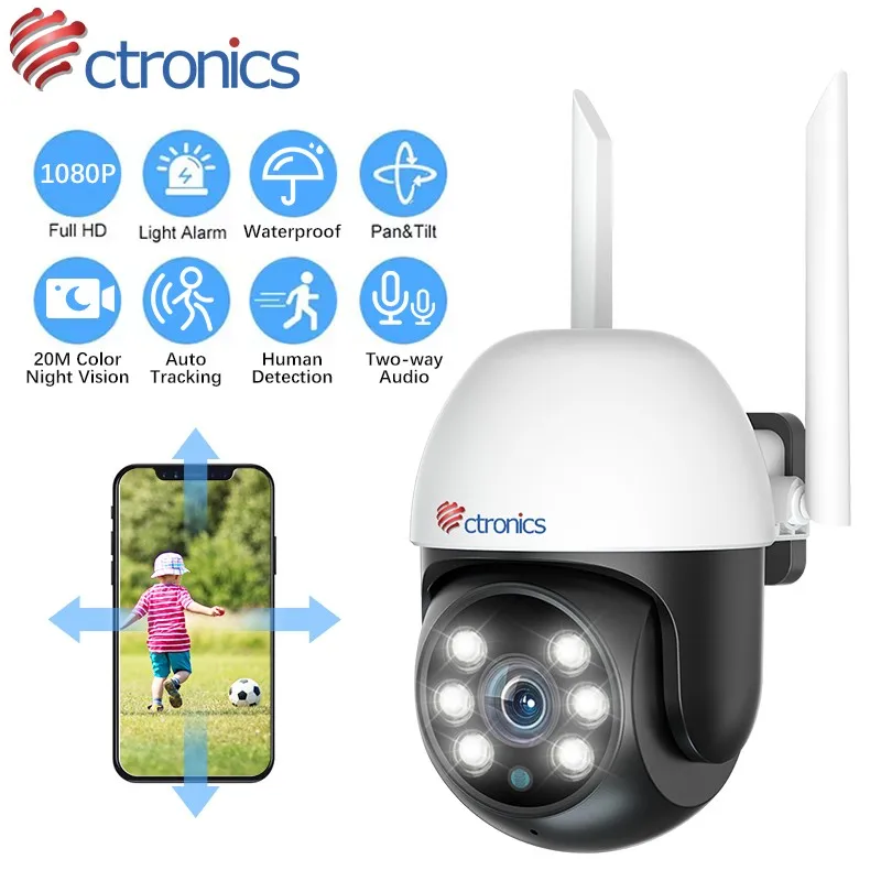 Auto Tracking Panoramic Security Protection Ip Camera Outdoo