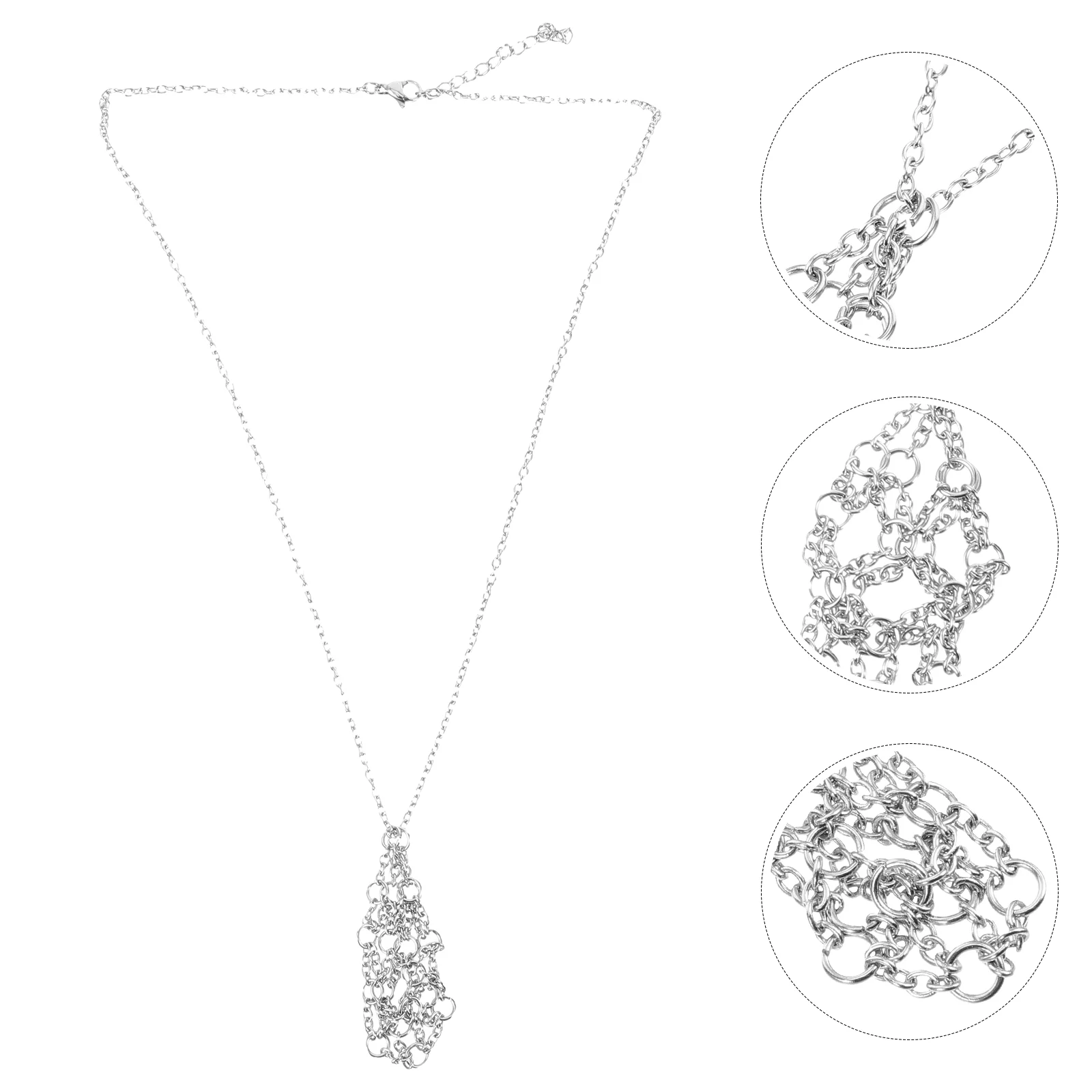 

Ожерелье пустой, искусственный бриллиант, колье, шероховатая веревка, Металлический регулируемый шнур