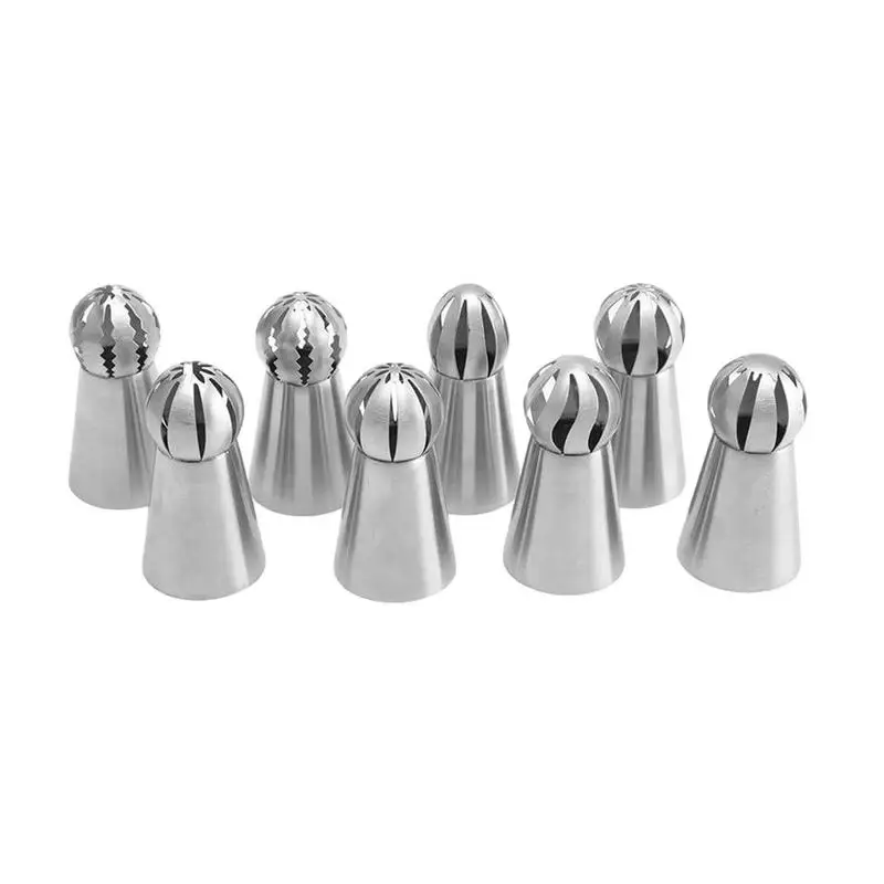 

8PC/Set Stainless Steel Nozzle Baking Cake Decorating Tool Icing Piping Cream Pastry Stainless Steel Nozzle Bakery Tools