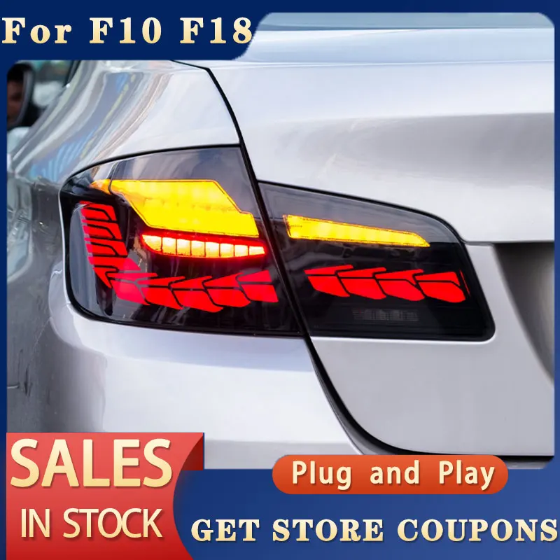 

Автомобильный светодиодный задний фонарь для BMW 5 серии F10 F18 2010-2017, задний багажник, хосветильник сигнал, динамический сигнал поворота, задний фонарь
