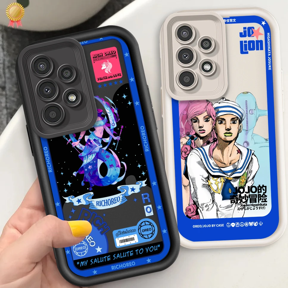 Аниме JoJo странные приключения для Samsung A73 A71 A54 A53 A52 A51 A33 A32 A21S A14 A13 A12 A03 A04 A05