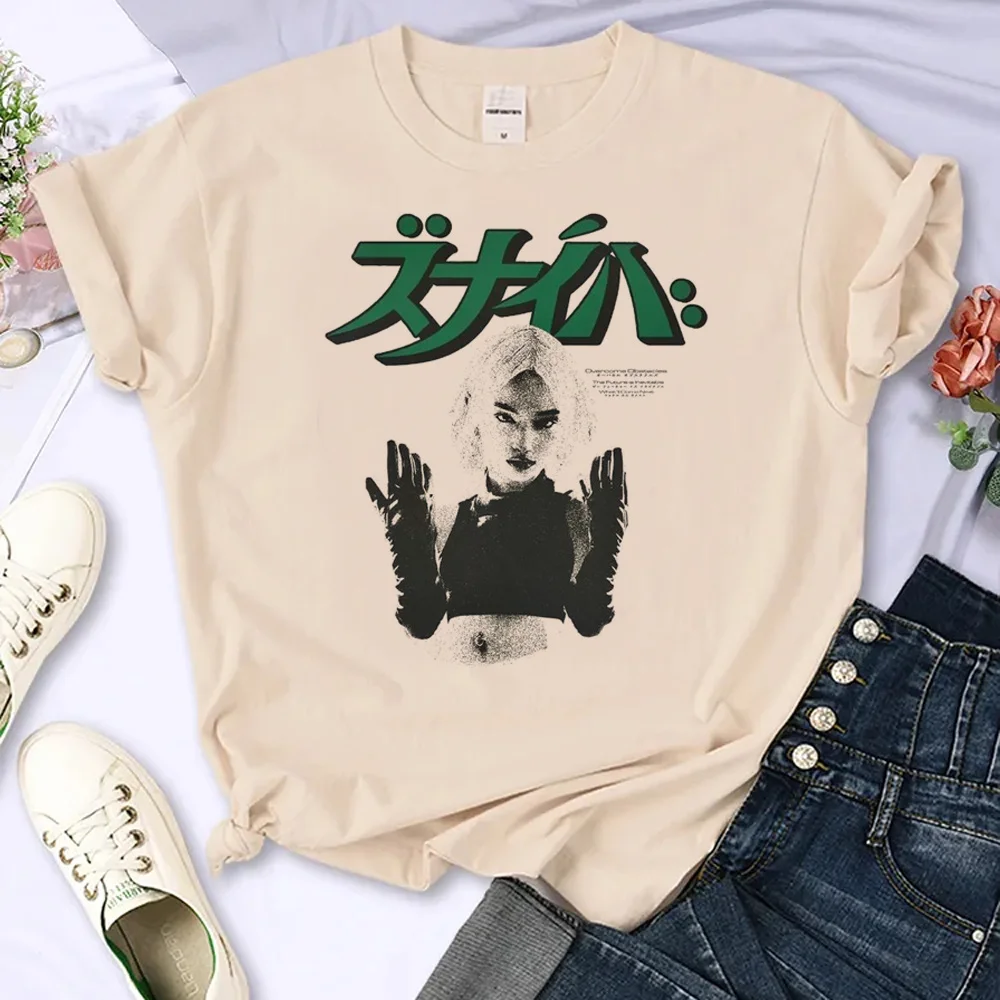 

y2k print Tee women anime designer tshirt female comic clothing