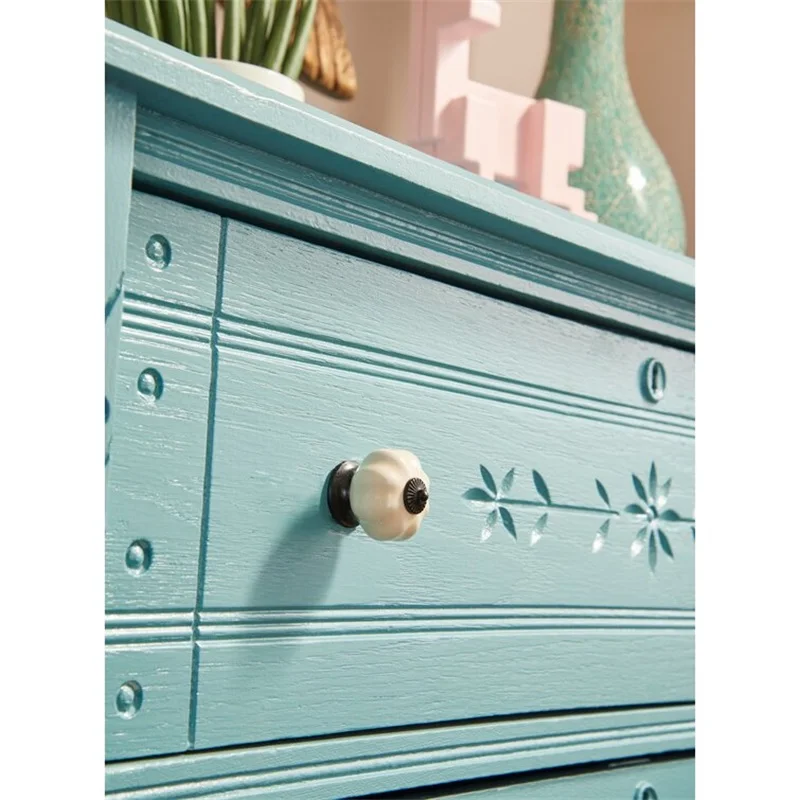

30mm Diameter Round Knob Pumpkin Handle Single Hole Wooden Door Drawer Wardrobe Pulls Cabinet Door Handle White Single Hole
