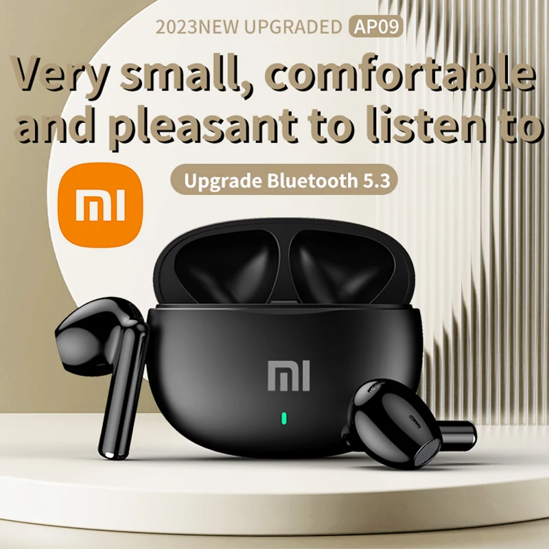 

Xiaomi TWS Wireless Bluetooth5.3 Earphones Mini In Ear Headphones AP09 Waterproof Sport Earbuds 13mm 9D Hifi Headset With Mic