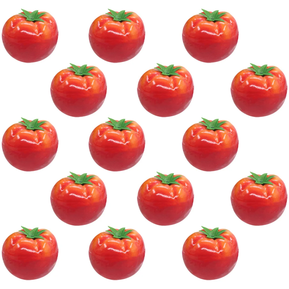 

15 Pcs Kitchen Photo Props Food Decor Simulation Vegetables Artificial Fruit Decoration Tomatoes Home Model