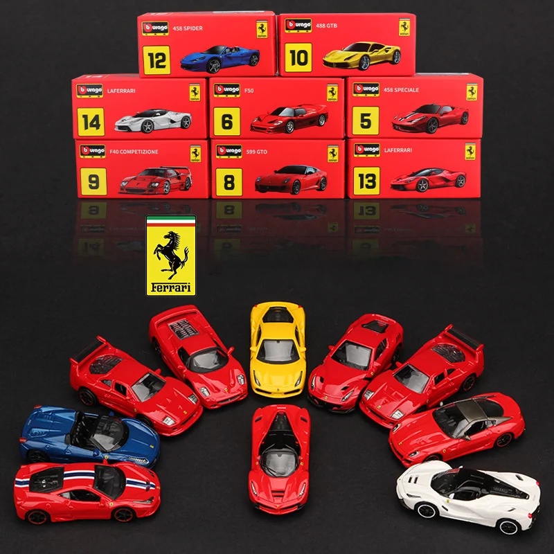 

1:64 Ferrari LaFerrari Enzo Alloy Car Model Ferrari F12 F50 458 599 488 Diecast Toy Vehicle Car Toy For Children Kid Gift