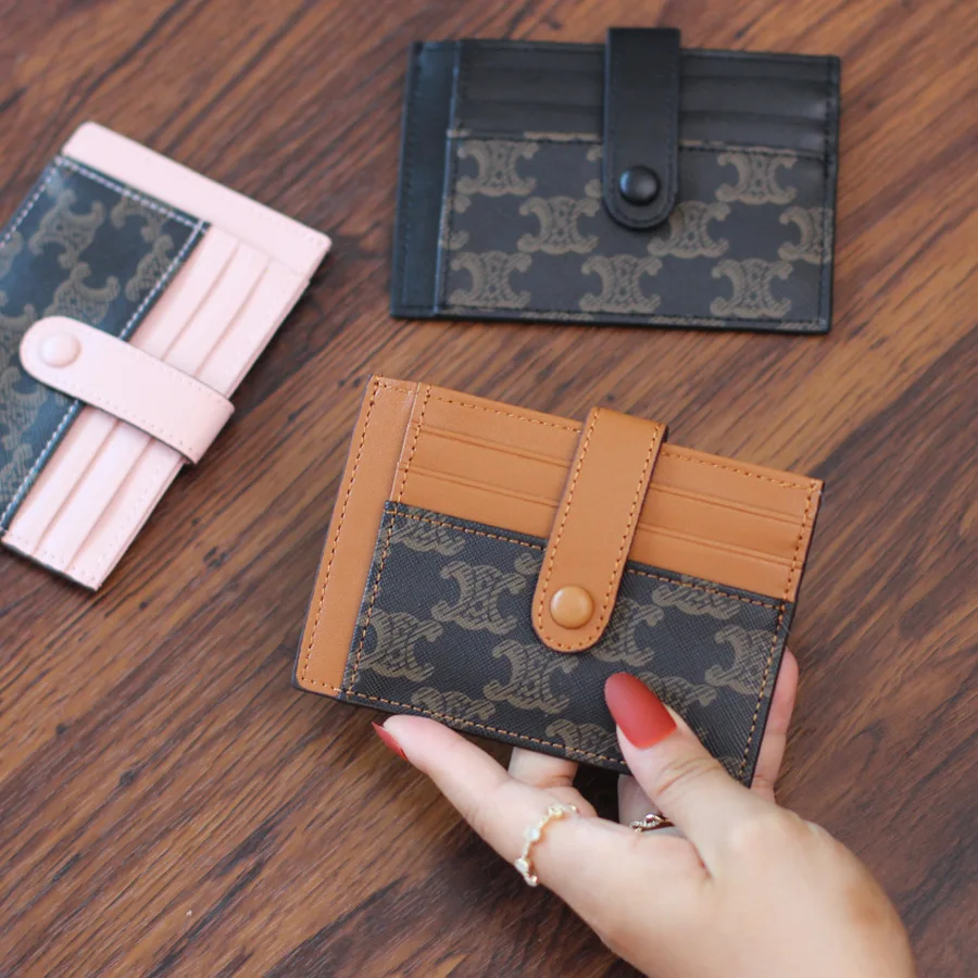 

2022 New Women's Mini Slim Celi Card Driver's License Cover Multi Slot Storage Organizer Stationery Holder