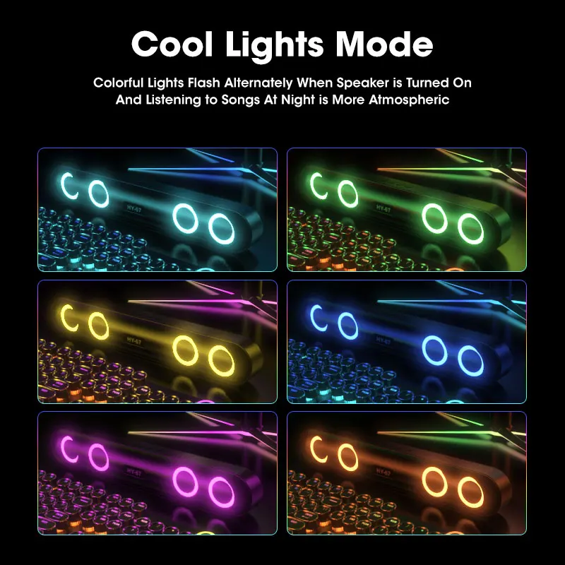 Звуковая панель Cool Lights Mode 4D 5 0 Bluetooth колонки домашний громкоговоритель стерео