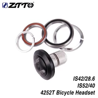 4252t mtb bike road bicycle headset 42mm 52mm cnc 1 18 1 12 tapered tube fork integrated angular contact bearing cheap new