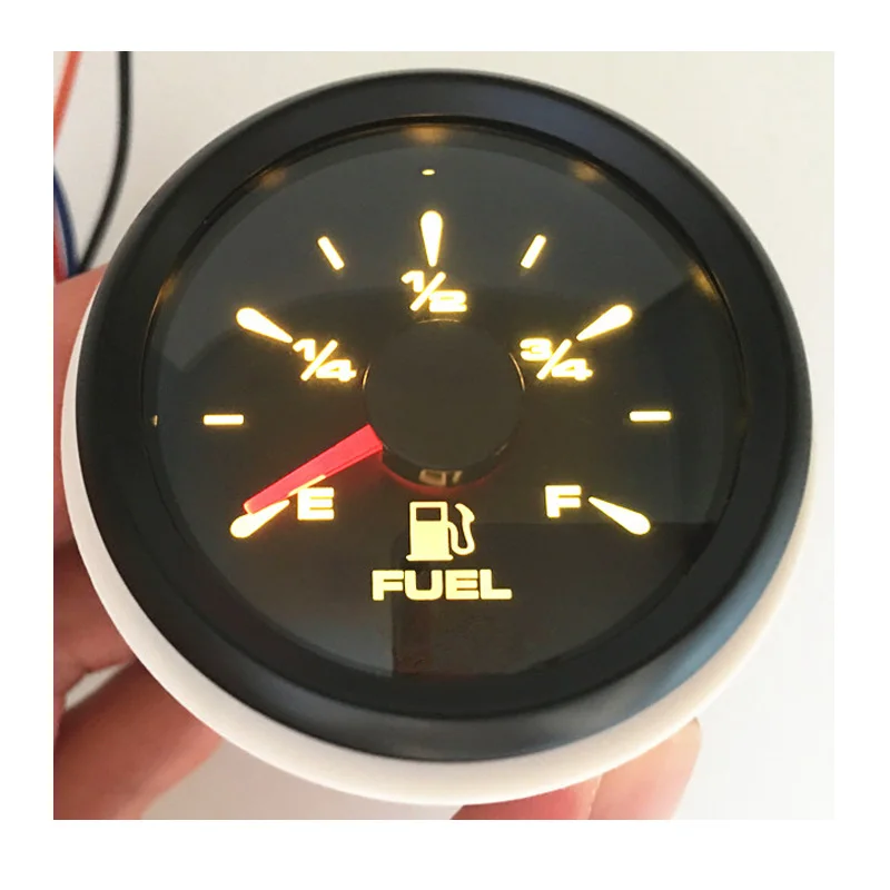 52 мм автоматические белые указатели уровня топлива 0-190 Ом 10-180 измерители для