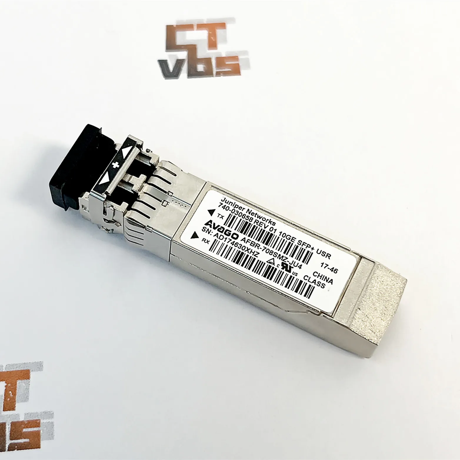 JUNIPER NETWORKS 740-030658 AVAGO AFBR-708SMZ-JU4 REV 01 10GE SFP+ USR TRANSCEIVER 850nm